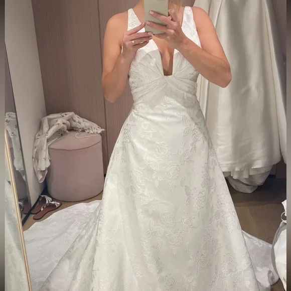 Marchesa Eire Wedding Gown - Worn Once. Dry Clean and In Wedding Box. Size 4. - Picture 2 of 3